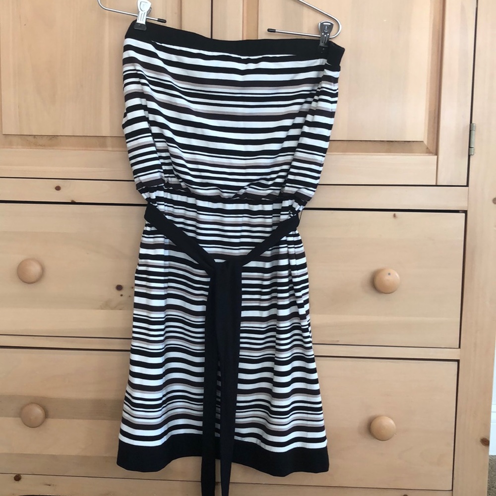WHBM blossom striped dress M - Picture 1 of 3